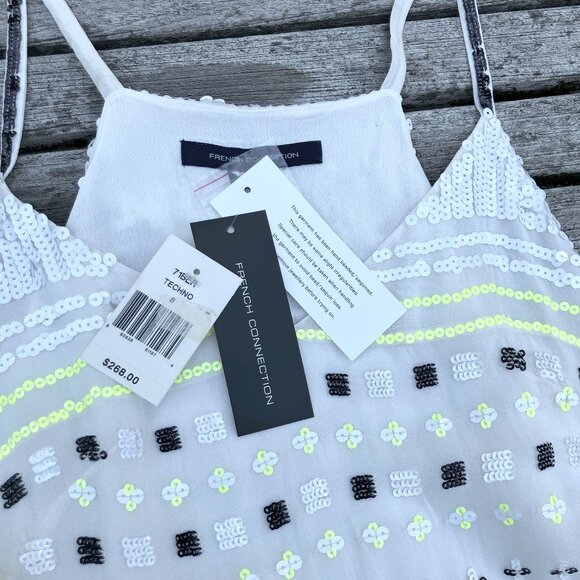 NWT🌟Fench Connection Sequined Slip Dress - Picture 8 of 11